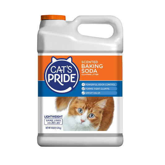 Cat's Pride Arena para gatos perfumada con bicarbonato de sodio para una frescura duradera, 10 lb